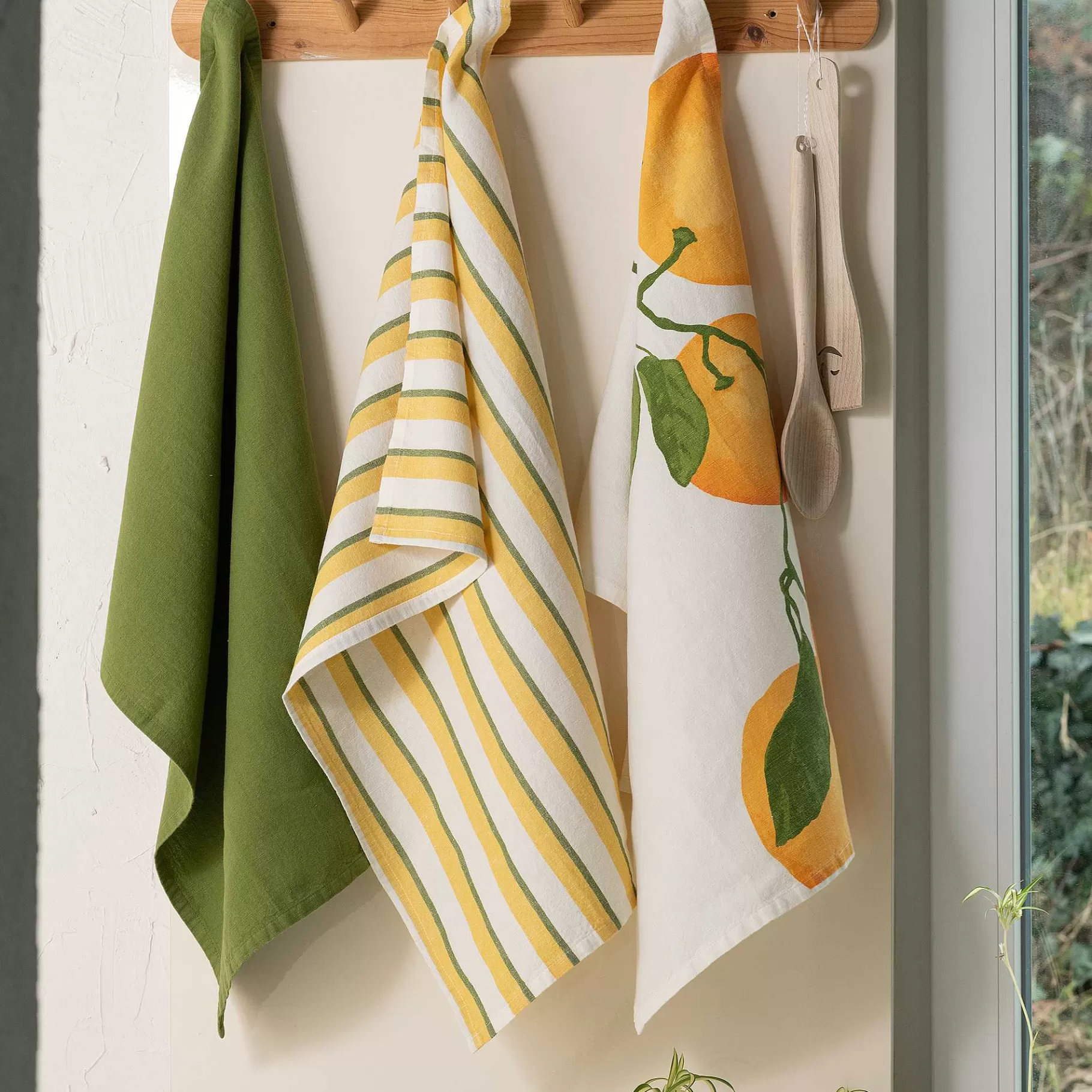 LIVING CRAFTS Dish Towels, Pack Of 3^ Kitchen