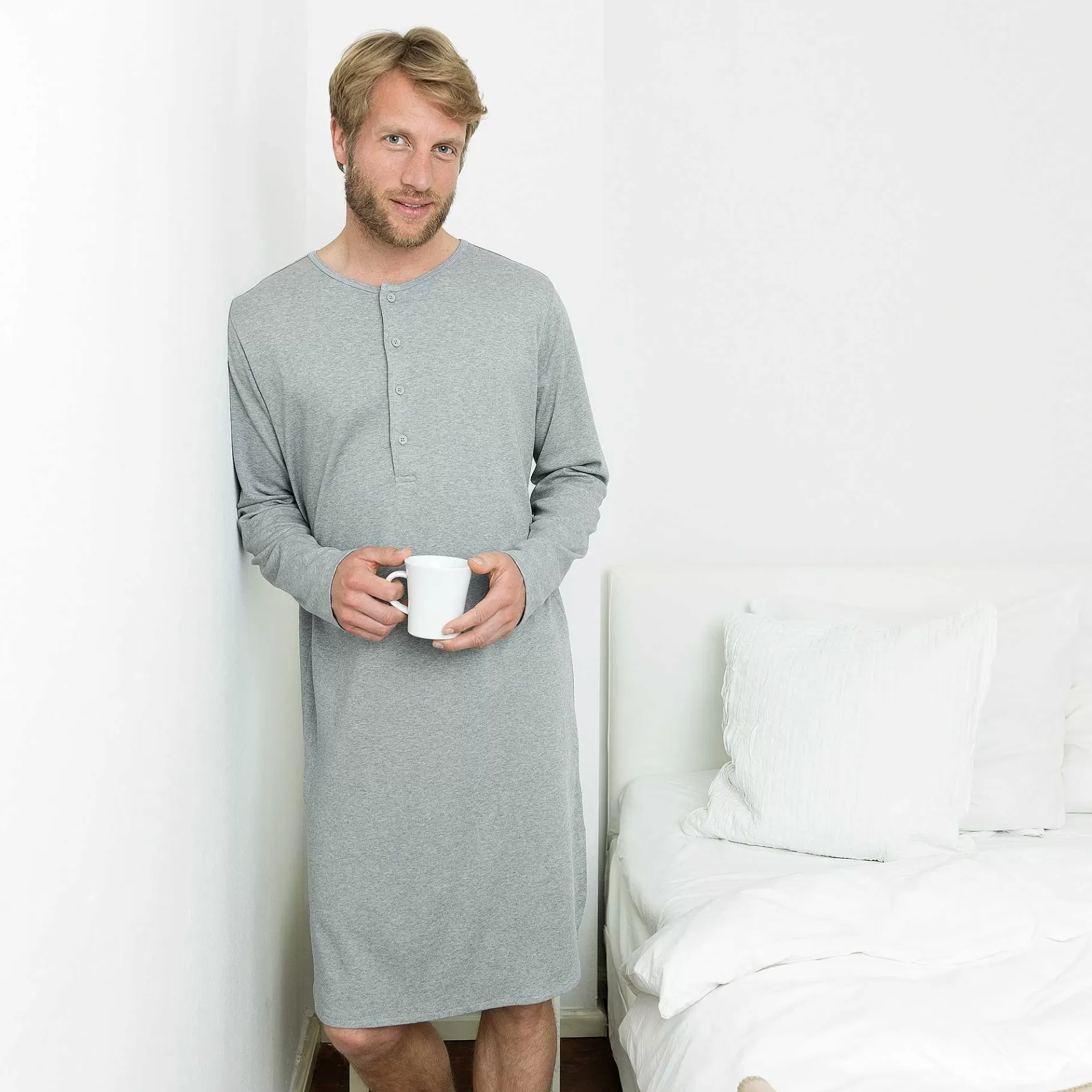 LIVING CRAFTS Dominique - Retro Nightshirt^Men Pyjamas & Nightshirts