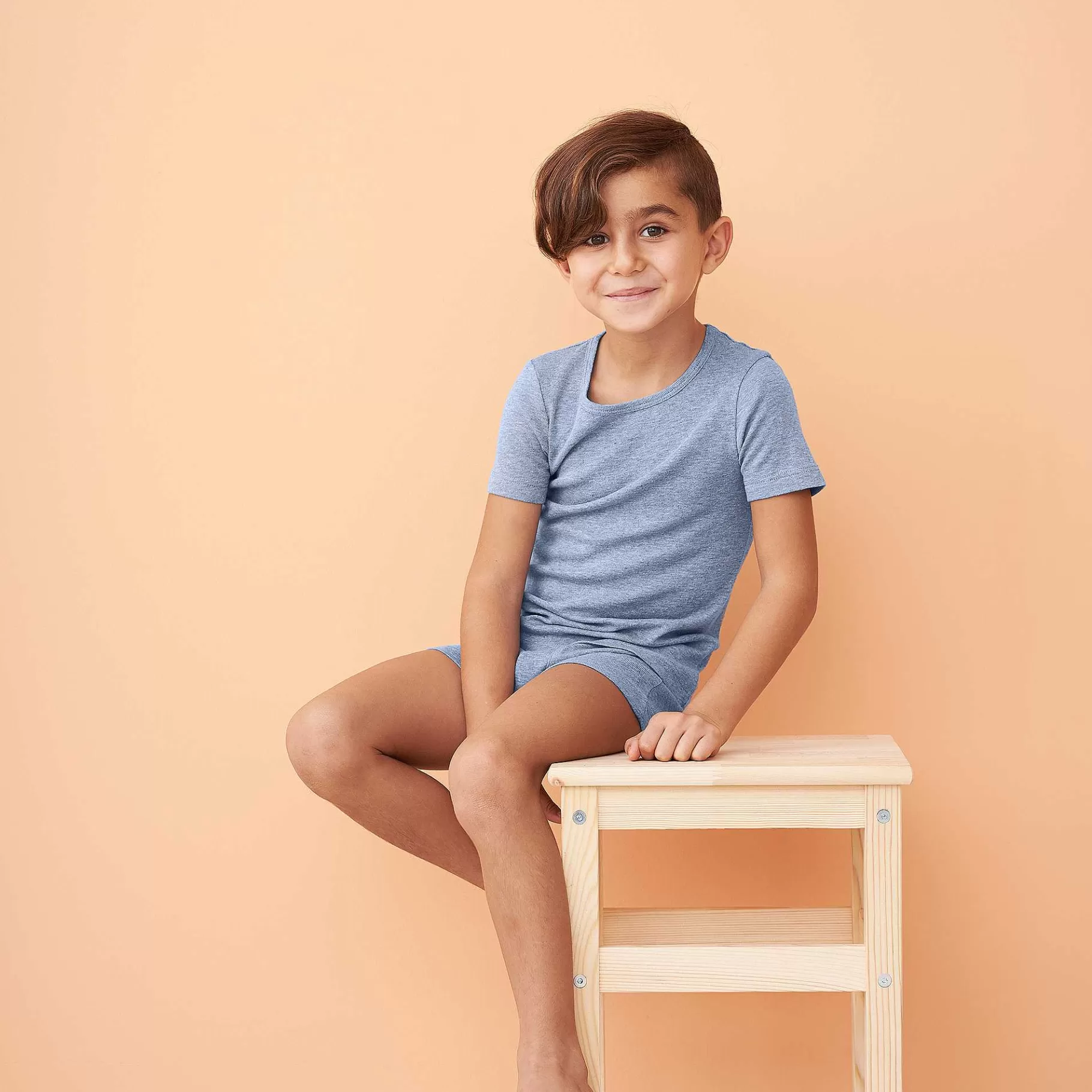 LIVING CRAFTS Goat - Short-Sleeved Shirt^Children Tops