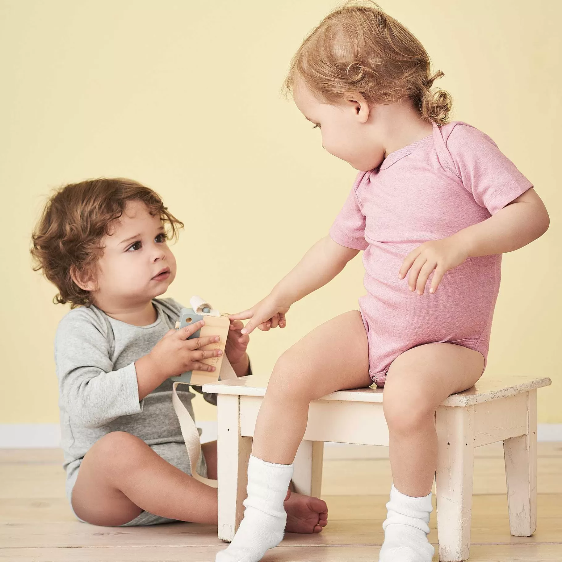 LIVING CRAFTS Honey - Short-Sleeved Body^Baby Bodys & Romper Suits