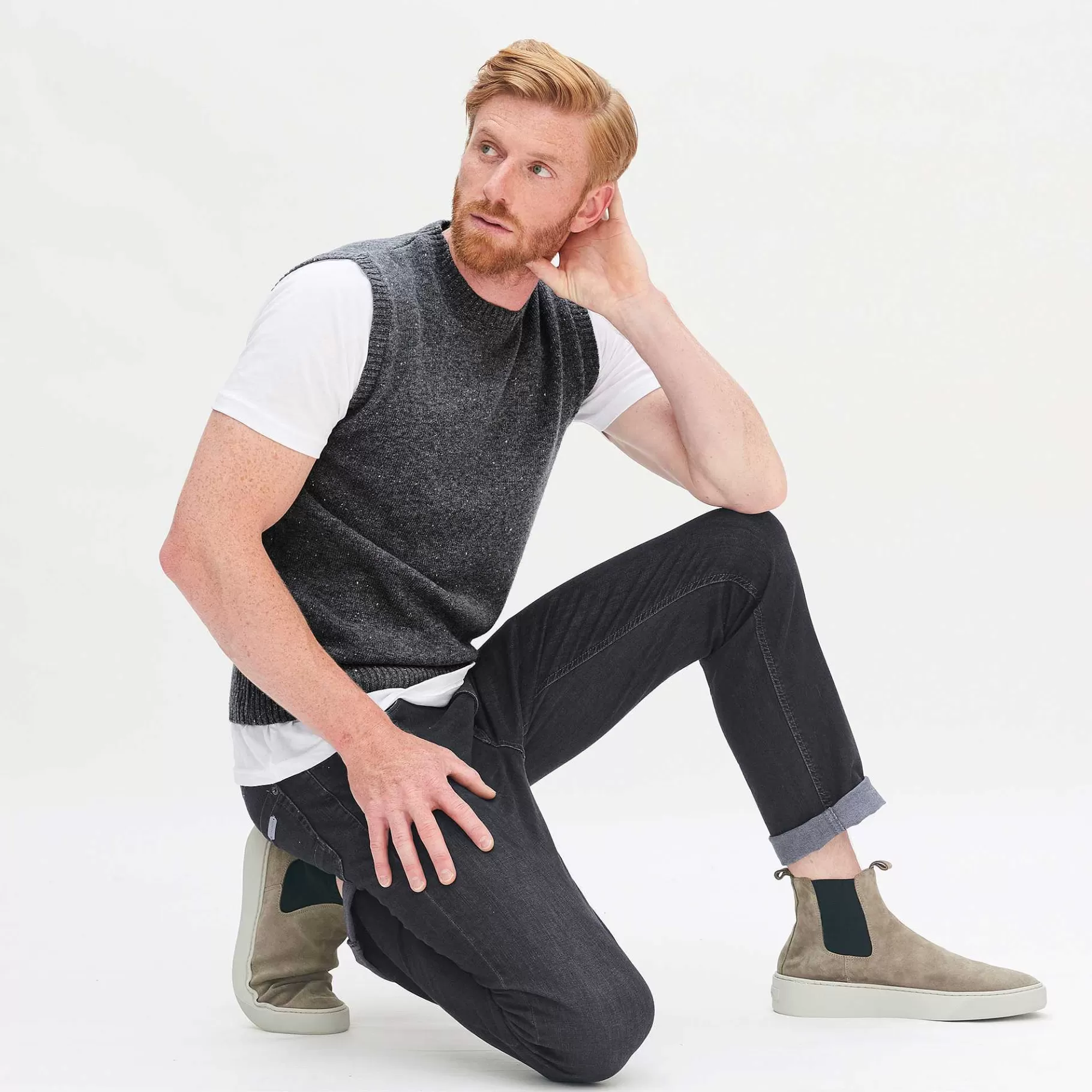 LIVING CRAFTS Niam - Vest^Men Knitwear & Sweatshirts