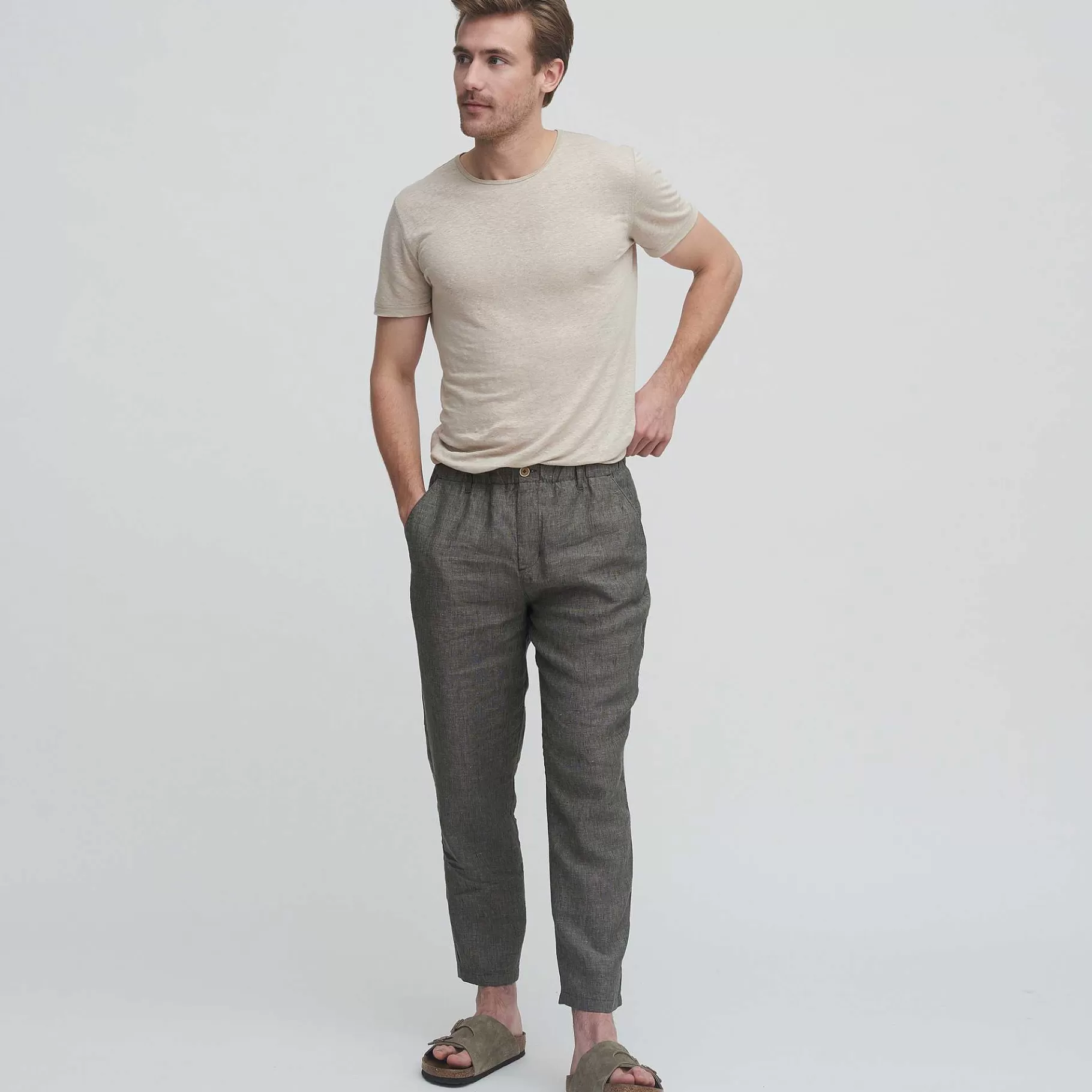 LIVING CRAFTS Oleg - Linen Pants^Men Jeans & Trousers