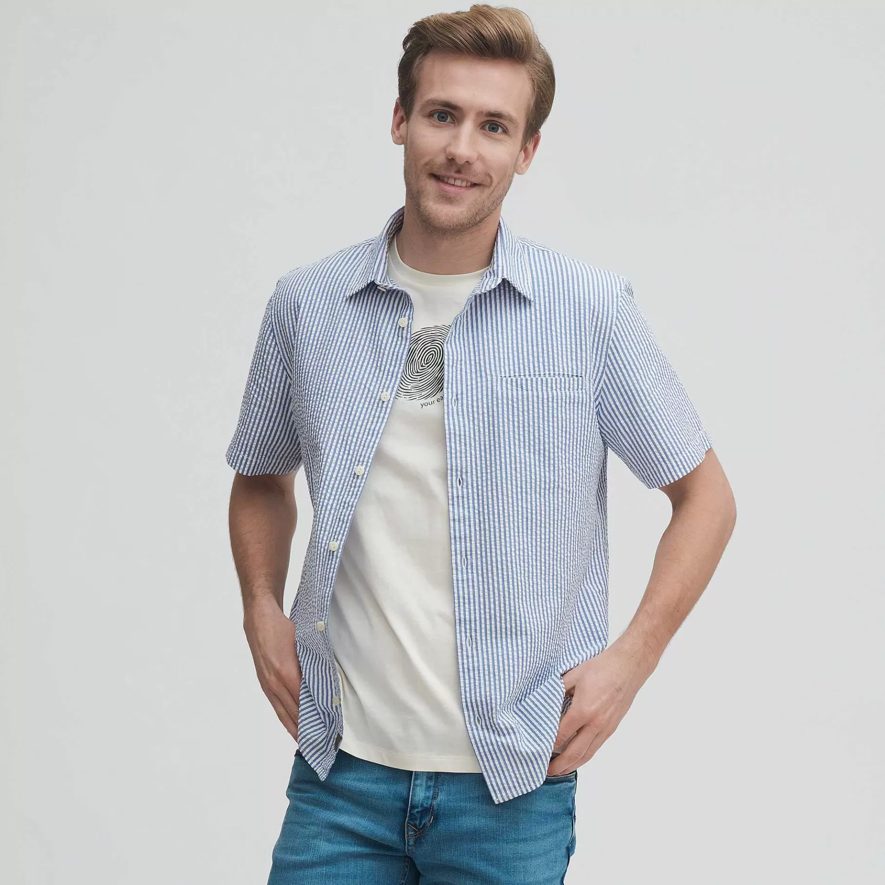 LIVING CRAFTS Onel - Short Sleeve Shirt^Men Shirts