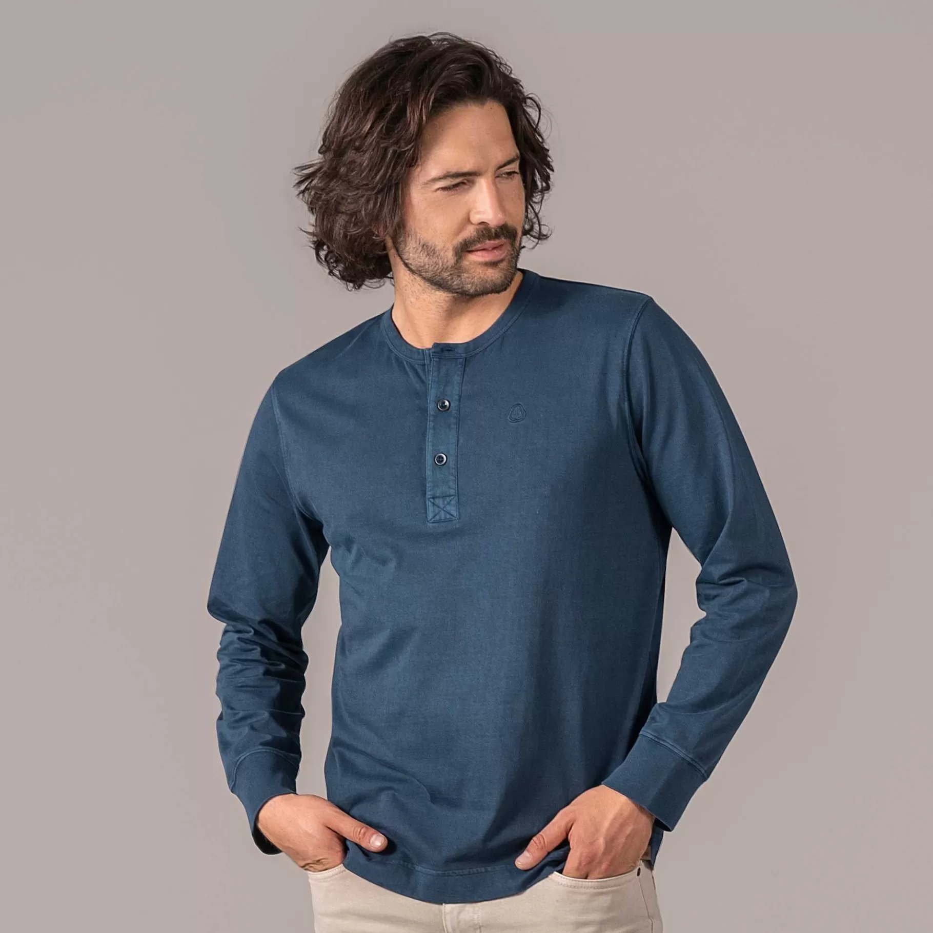 LIVING CRAFTS Paolo - Henley Shirt^Men Knitwear & Sweatshirts