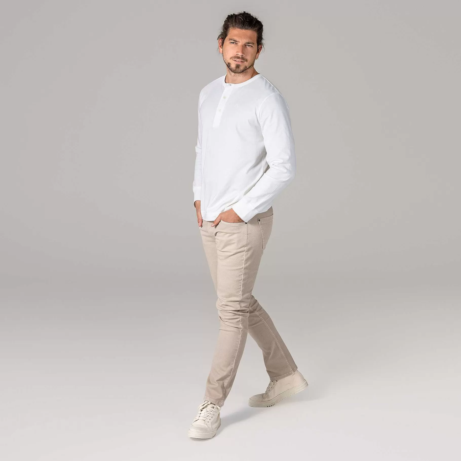 LIVING CRAFTS Paolo - Henley Shirt^Men Knitwear & Sweatshirts